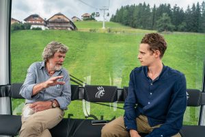 Autor Felix Strohbach im Gespräch mit Reinhold Messner